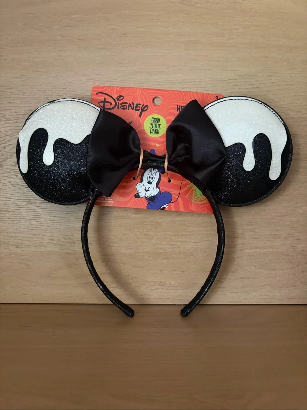 ✨$15✨NWT•Disney Minnie Mouse Glow-in-the-Dark Halloween Headband